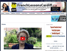 Tablet Screenshot of frenchlessonscardiff.co.uk